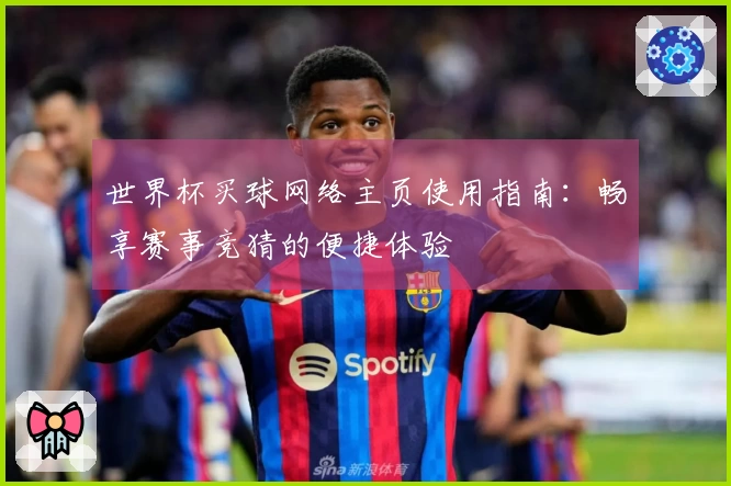 世界杯买球网络主页使用指南：畅享赛事竞猜的便捷体验