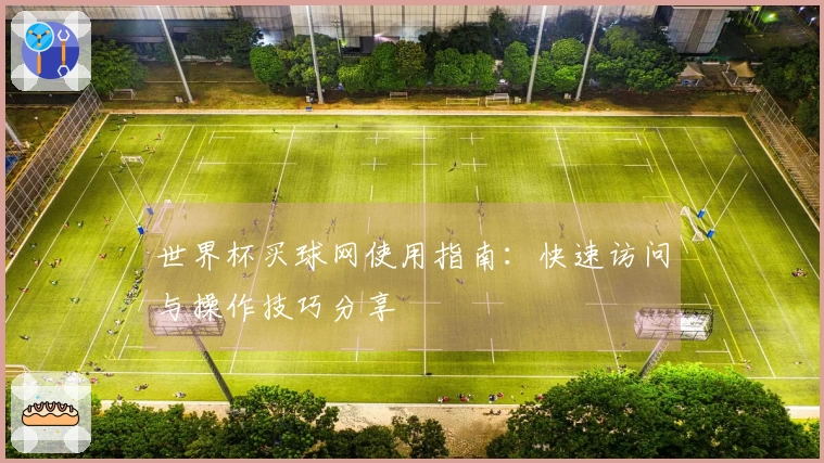 世界杯买球网使用指南:快速访问与操作技巧分享