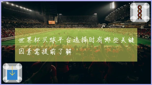 世界杯买球平台选择时有哪些关键因素需提前了解